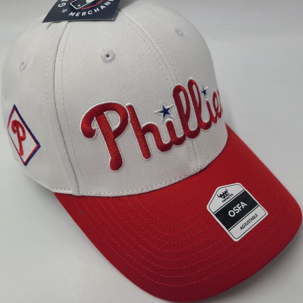 Philadelphia Phillies Hat Snapback Fan Favorite White Red MLB Baseball Logo Men